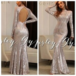 Long Sleeve Embroidered Mandarin Collar Premium Brand And Quality Maxi D…